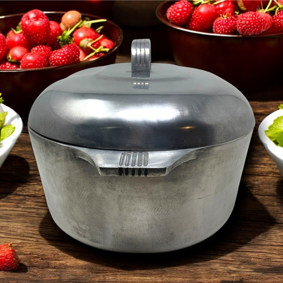 Vintage Magnalite GHC Aluminum 4265 16" 8 Qt Roaster Dutch Oven with Lid USA - Picture 3 of 8